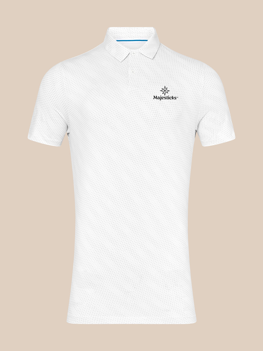 Castore Men's Club Golf Ball Printed Polo - White/ Midnight Navy